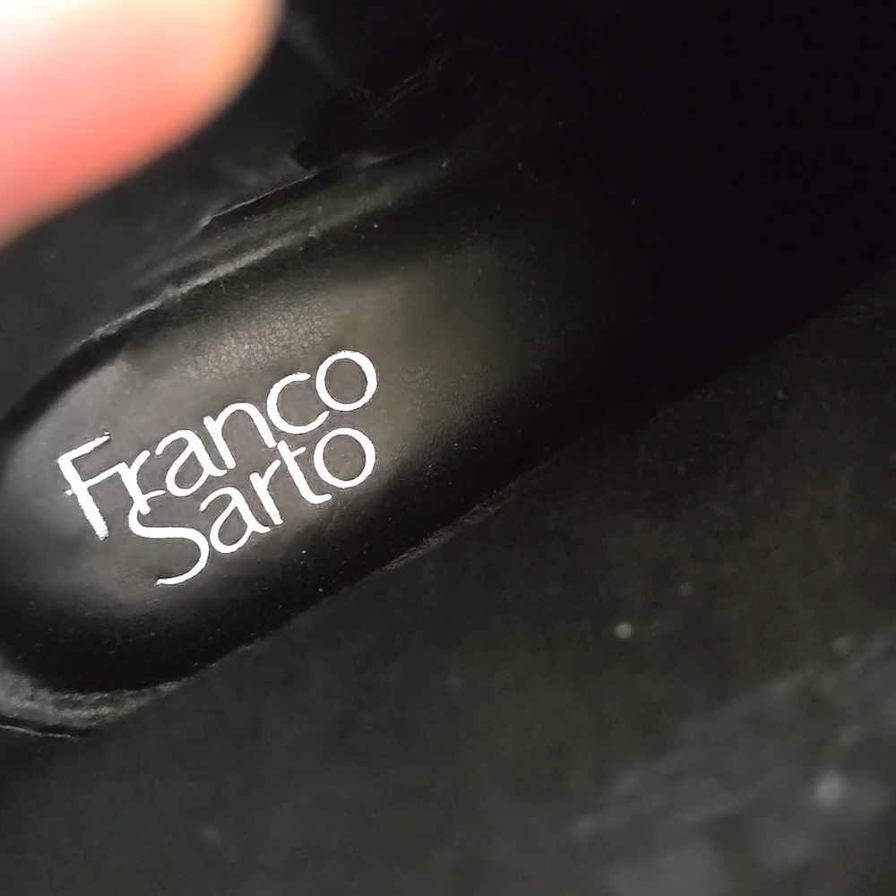 Franco Sarto Hero Black Leather Chelsea Boots Size 9.5 - Picture 6 of 11